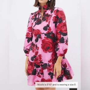 Tuckernuck Palmerston Begonia Blossom Jacquard Dress